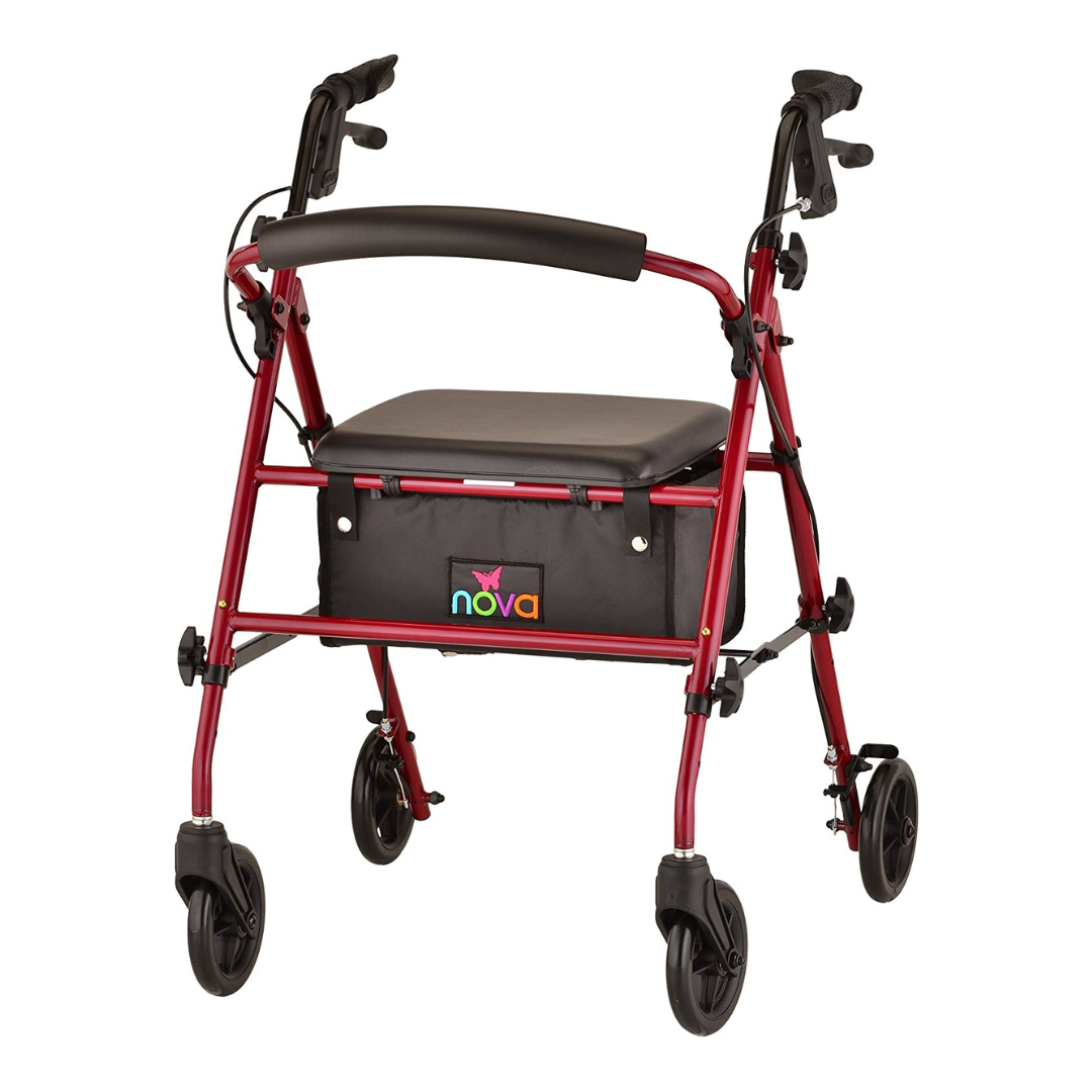 Nova Medical 4205 Journey Steel Rollator - Lightweight & Portable - Senior.com Rollators